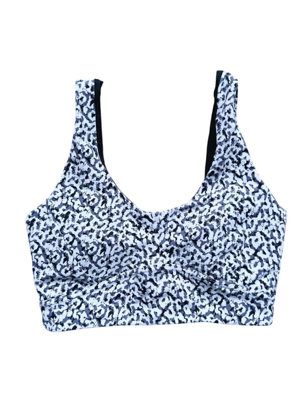 Varley Kellam Padded Sports Bra Small Black White Athleisure Yoga Pilates Gym
